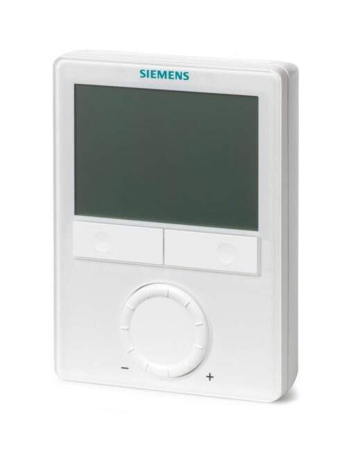 Siemens RDG 100 (RDG100) regulátor priestorovej teploty pre fan-coilové jednotky, triakové riadiace výstupy Y, reléové výstupy Q pre ventilátor, napájanie 230 V AC