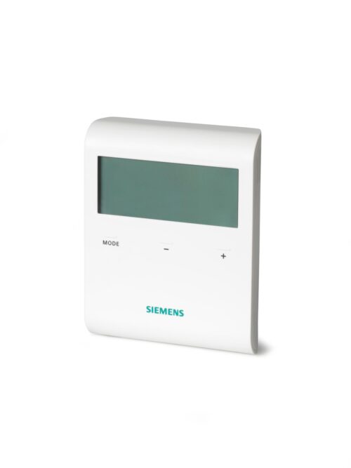 Siemens RDD 100.1 (RDD100.1) priestorový termostat, digitálny displej, rozsah 5-35 °C, bez časového programu, bat.napáj.3V DC, prepín.kontakty 24-250V