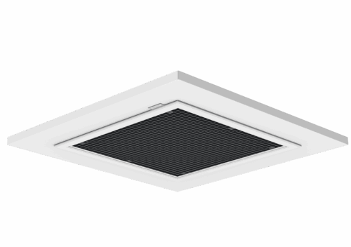 NOVA-EF-F Hliníková mriežka na odvod vzduchu s filtrom na montáž do kazetového stropu