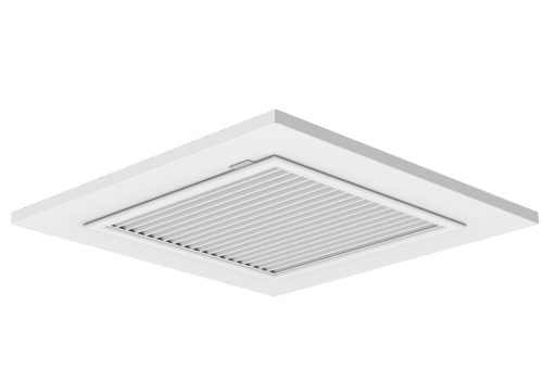 NOVA-RF-F  Hliníková mriežka na odvod vzduchu s filtrom na montáž do kazetového stropu